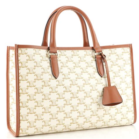 celine triomphe mini tote|celine triomphe canvas.